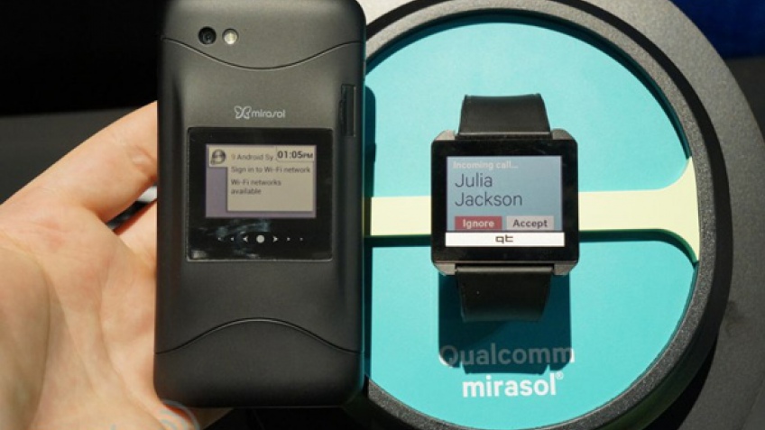 Qualcomm продемонстрировала экраны Mirasol с 577 ppi