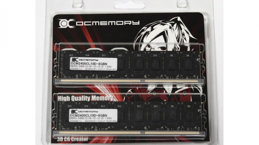 OCMemory произвела безрадиаторную память DDR3-2400