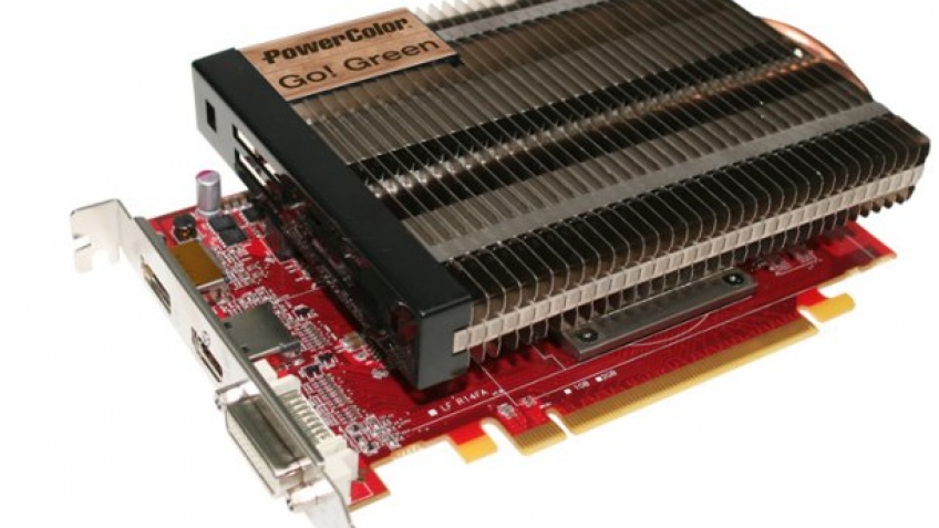 Карта памяти PowerColor Radeon HD 7750 с тихим остыванием