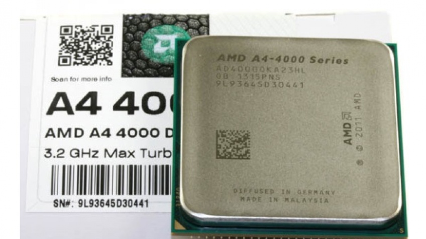 Микропроцессор AMD A4-4000 поступил в продажу