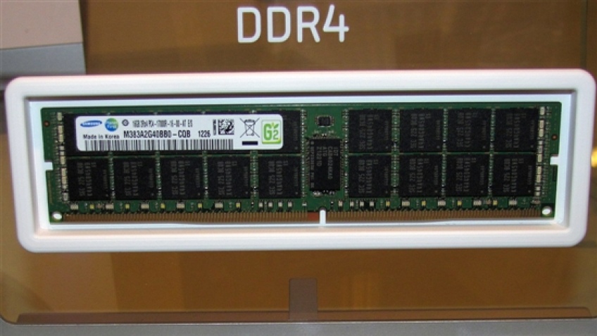 «Самсунг» продемонстрировала 16 Гигабайт модули памяти DDR4