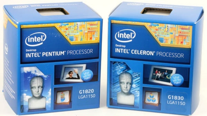 Микропроцессоры Celeron G1820 и G1830 зафиксированы в реализации