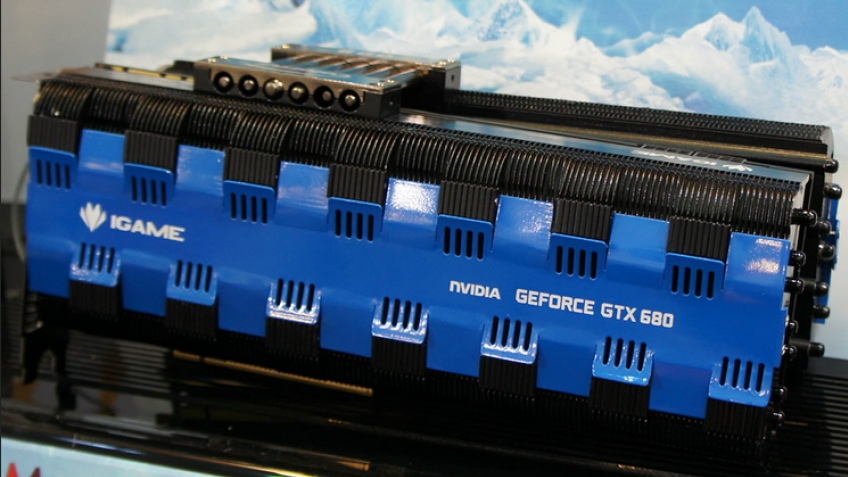 Colorful продемонстрировала GeForce GTX 680 с инертным остыванием