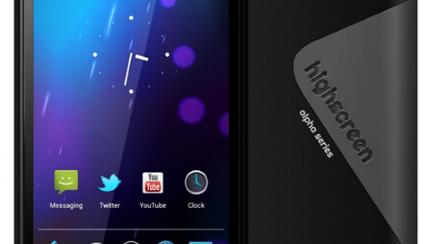 Highscreen Alpha: ICS-смартфоны с помощью 2-ух SIM-карт