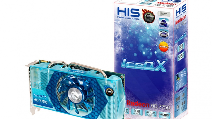 HIS продемонстрировала карту памяти Radeon HD 7750 IceQ X (Blue) Турбо