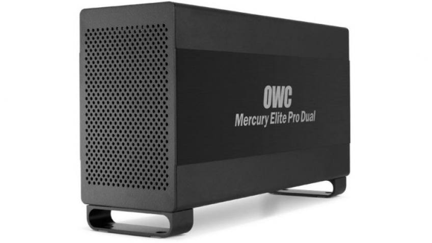 Помещение OWC Mercury Elite Pro Dual рассчитано на 2 HDD
