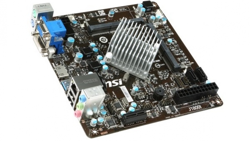 MSI J1800i оснащена микропроцессором Celeron J1800