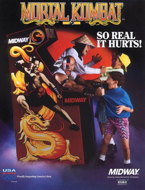 Кстати, в рекламе Mortal Kombat позиционировалась именно как детская игра, от того и возмущались обеспокоенные родители. А у нас, кажется, всем было все равно, что экран заливает кровища