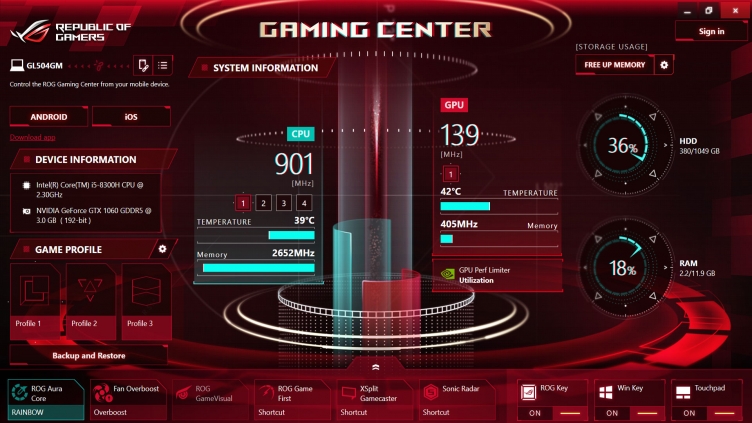 Тест ноутбука ASUS ROG STRIX Hero II GL504GM. Для вечерних баталий Тест ноутбука ASUS ROG STRIX Hero II GL504GM. Для вечерних баталий