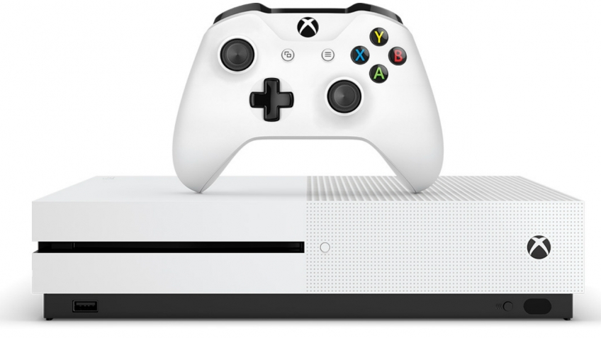 Зачем мы поставили картинку с Xbox One S? Отчего-то в Microsoft решили, что PS4 Pro — соперница Xbox One S. То есть Xbox One X и в подметки не годится.