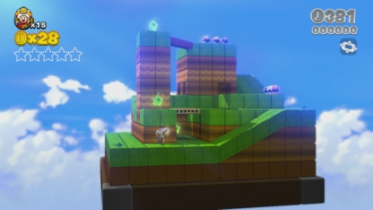 Один из уровней с Тоадом из Super Mario 3D World