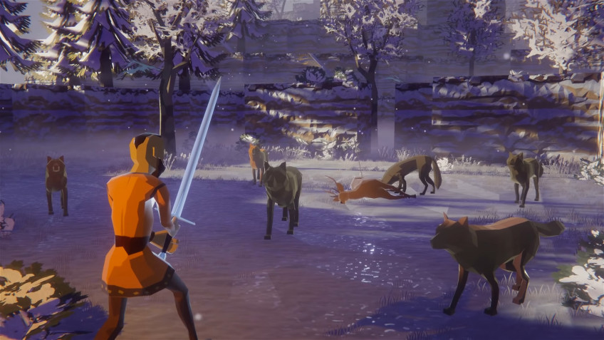 In the case of the scenario for a loner, the action also begins on the eve of winter, when food can only be obtained by hunting