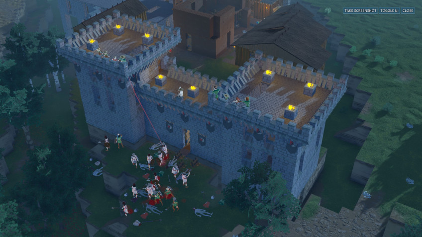 The defense of the fortress is arranged wonderfully well, but it will not help: one of the peasants forgot to close the front door