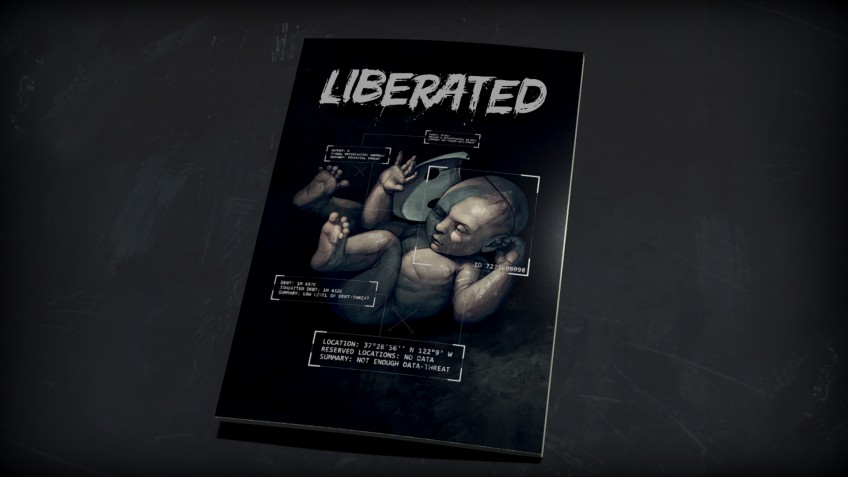 На главном арте Liberated изображен младенец. Кажется, у нас новая мода в индустрии: младенцы в футуристических сеттингах. И это гениально!