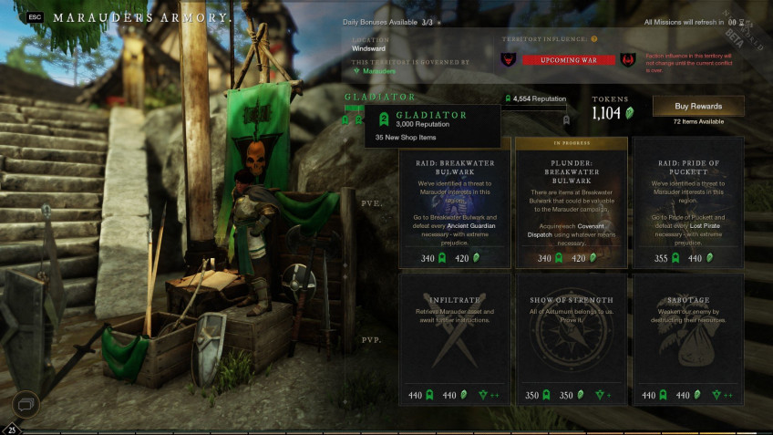 Гайд: Как повысить уровень фракции в New World