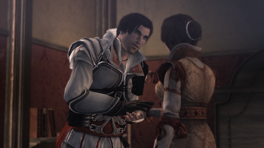 Хотя всю свою жизнь Эцио из Assassin’s Creed окружали самые разные дамы, главной любовью его жизни оставалась очаровательная Кристина Веспуччи. Потеряв возможность быть с ней после событий Assassin’s Creed 2, итальянский ассасин еще не раз навещал возлюбленную на протяжении многих лет. И это очень интересно показано в Brotherhood.