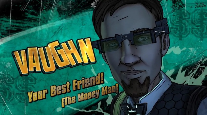 Персонажи Tales from the Borderlands: Саша, Феликс и Вон, а ещё роботы Гортис и Грузчик. Некоторые из них появятся в третьей части