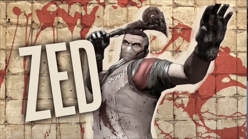 Персонажи Borderlands: Маркус, Доктор Зед, Патриция Таннис, командор Стил и Железяка — надоедливый робот-помощник, ставший маскотом франшизы