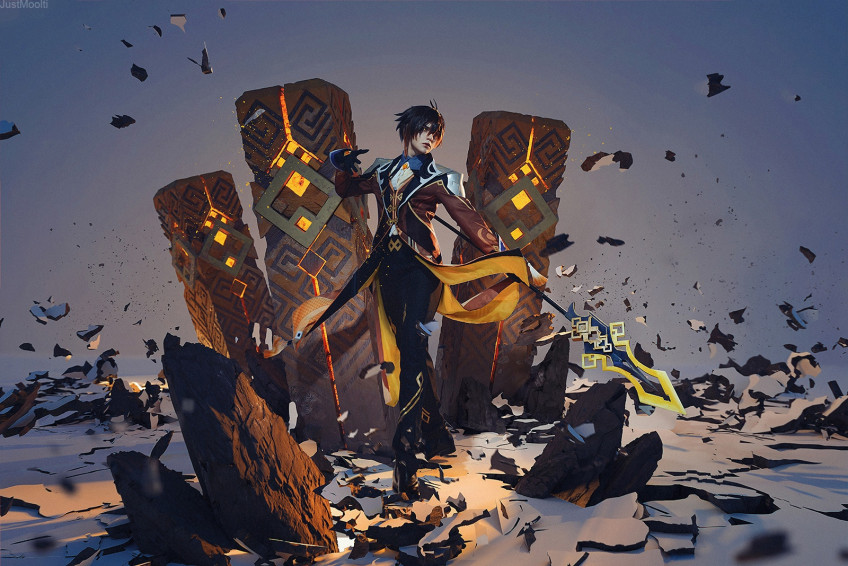 Геша Петрович — Чжун Ли из Genshin Impact