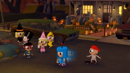 Большую часть игры Costume Quest выглядит как милая адвенчура
