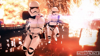 В режиме Galactic Assault все герои и события вперемежку, так что Хан Соло запросто может повстречать Дарта Мола.