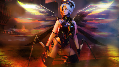 Косплей недели: Overwatch + Cyberpunk 2077, Genshin Impact, LoL, «Ведьмак»