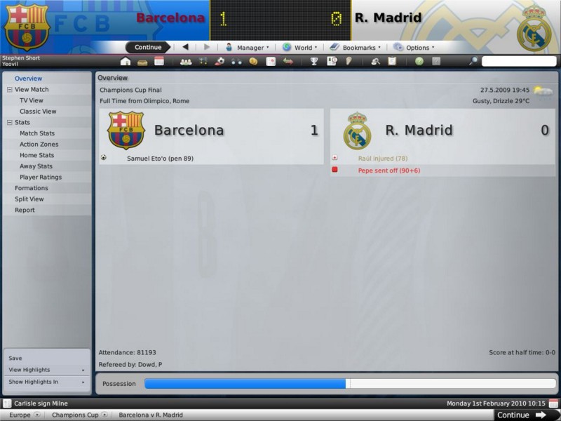 football manager 2009