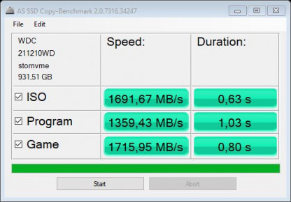 AS SSD: emulation of running games and programs