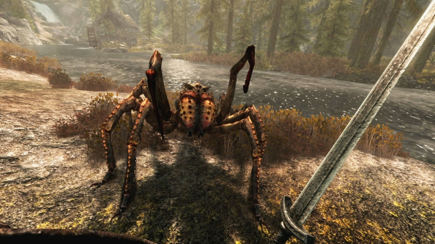 Сражения в Skyrim VR обещают стать очень напряжёнными.