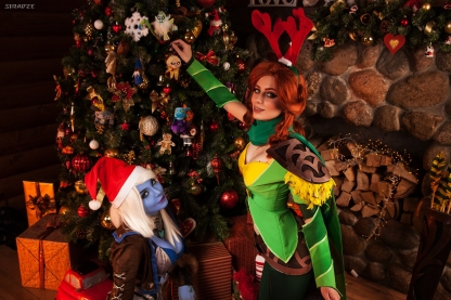 Новогодний косплей: Dota 2, The Witcher, Ghost in the Shell, WoW, LoL, Vampirella, Mortal Kombat, Marvel Новогодний косплей: Dota 2, The Witcher, Ghost in the Shell, WoW, LoL, Vampirella, Mortal Kombat, Marvel