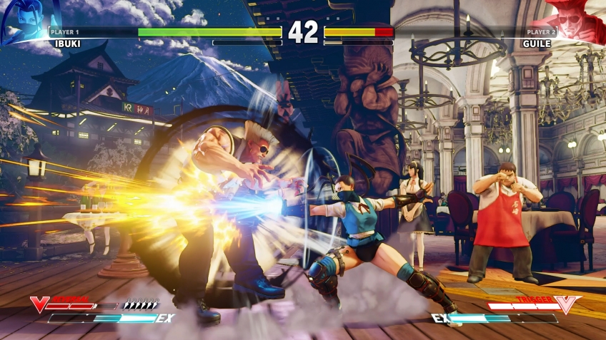 Игры серии Street Fighter всегда рисовались в мультяшном стиле, и пятая часть не исключение