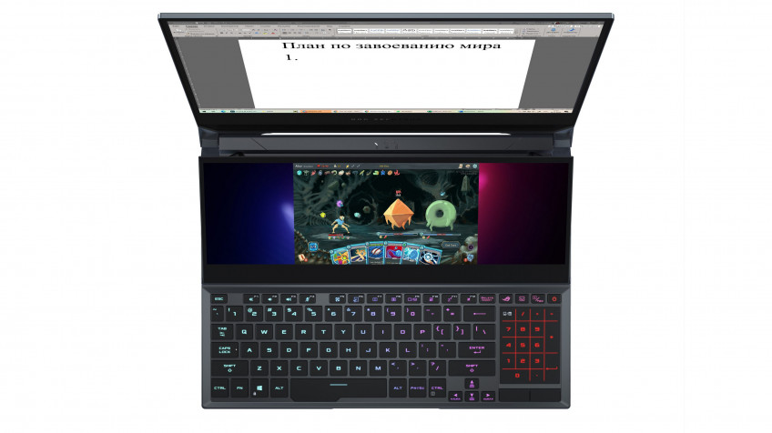 Зачем ноутбуку два дисплея? ASUS ROG Zephyrus DUO 15 GX550 Зачем ноутбуку два дисплея? ASUS ROG Zephyrus DUO 15 GX550