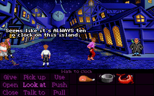 В Monkey Island реплики персонажей стали появляться не внизу экрана, а над самими героями.