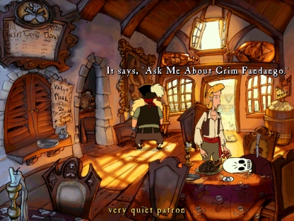 Отсылки к первой части и Grim Fandango — следующей игре студии.