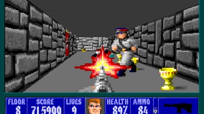 Слева Catacomb 3D, справа Wolfenstein 3D. Как видите, разница не особо велика
