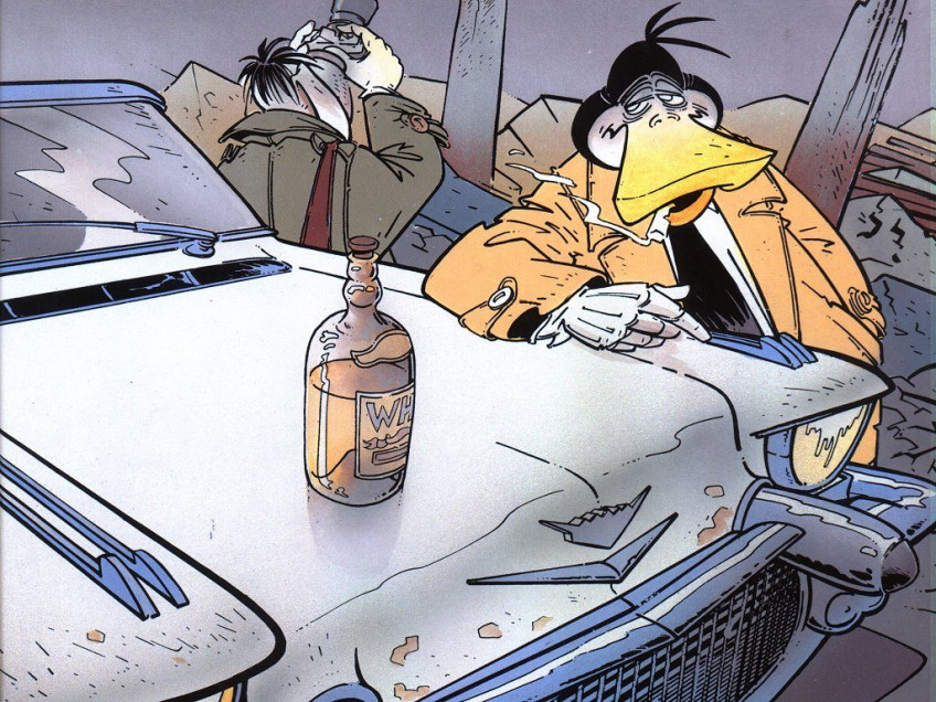 It's funny that quite ordinary people took part in the comics about Inspector Canardo, who did not see anything unusual in the behavior of ducks, cats and dogs.