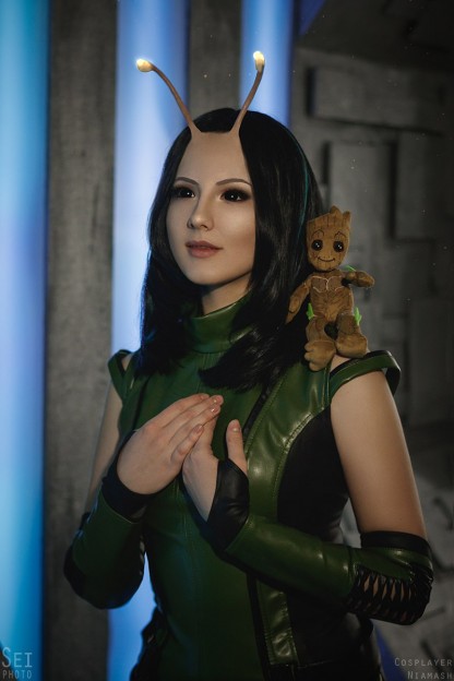 Marvel-косплей: Стражи Галактики, мисс Марвел, Шторм и Шельма Marvel-косплей: Стражи Галактики, мисс Марвел, Шторм и Шельма