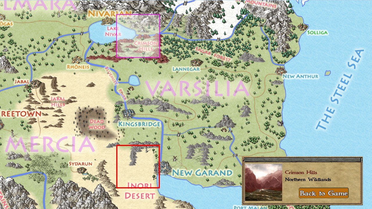 Exiled kingdoms карта