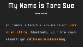My Name is Tara Sue (itch)
