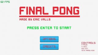 Final Pong by Eric Valls (itch)