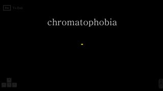 chromatophobia (itch)