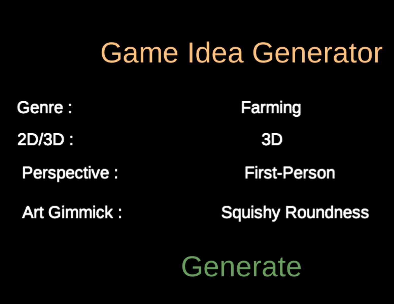 Random Game Idea Generator (itch) - обзоры и оценки игры, даты выхода DLC,  трейлеры, описание