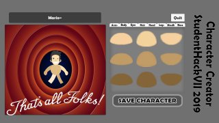 Character Creator - StudentHackVII 2019 (itch)