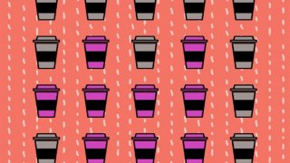 Colored Coffee Cups