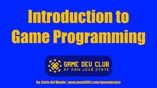 Intro to Game Programming (itch)
