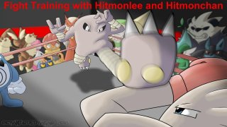 Fight Training with Hitmonlee and Hitmonchan (itch)