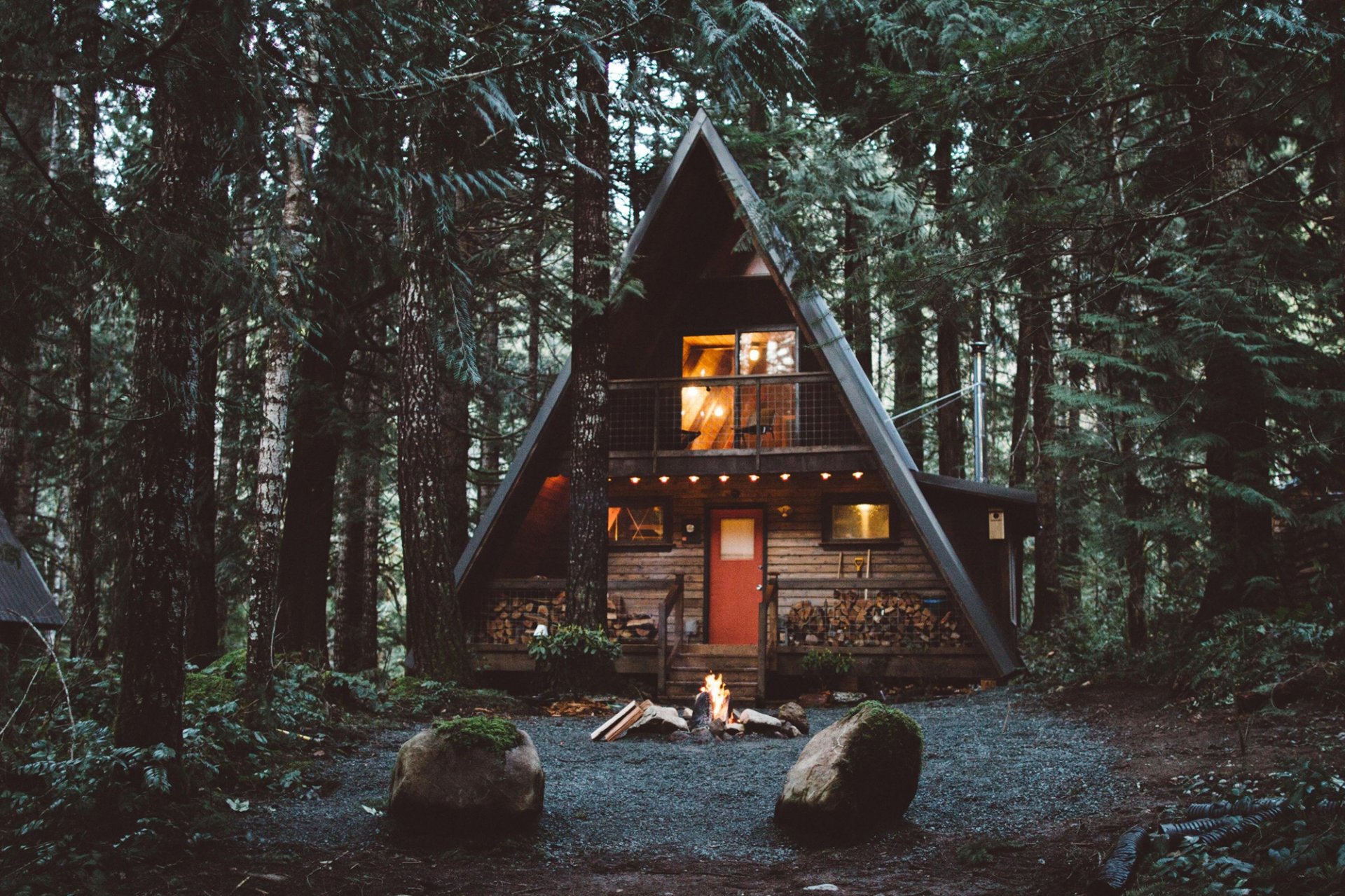 Треугольные Домики В Лесу фото 6