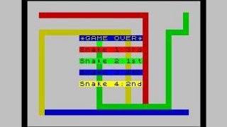 Four Player Light Cycles in ZX BASIC (itch)