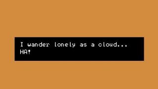 I wander lonely as a cloud (itch)