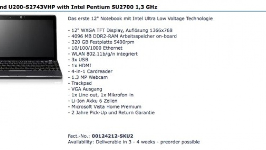 MSI Wind U200 в продаже
